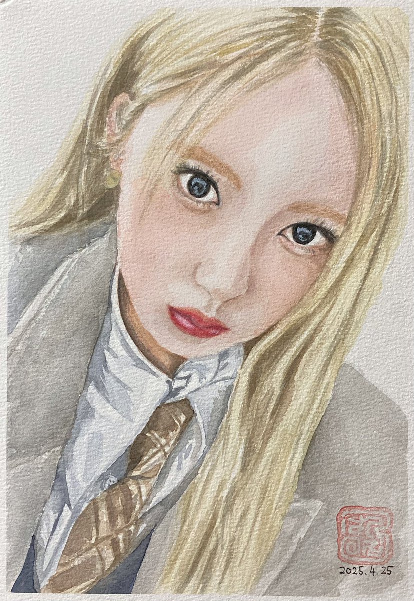 hanakuru's tweet photo. BABYMONSTERのイラスト第2弾!
RAMIを水彩画で描いてみた
この絵、RAMIの目に届け!
脳ミソに絡みついてクセになる声質と高音から低音まで自由自在の絶対的歌唱力モンスターのRAMI
Kアリーナ最高だった
#라미 #RAMI #ラミ #ハラム
#BABYMONSTER #YG
#水彩画 #waterpaint
#イラスト #似顔絵 https://t.co/jjb5agXoIU