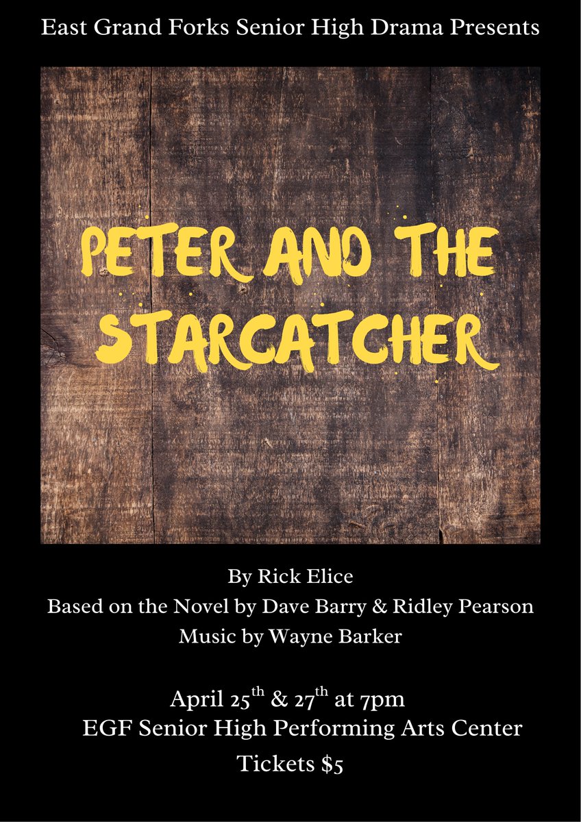 Friday 4/25/25
7:00 Spring Play in the PAC - Tickets $5
