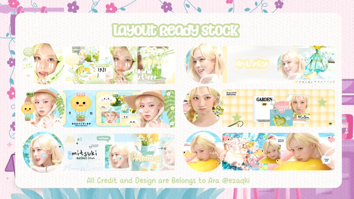 ezaqki's tweet image. — help repost or rt 🪷 
thank you

hai malam ara punya 6 layout ready stok winter terbaru nih, jangan lupa cek alt ya 🤩🫰
yang mau take boleh dm ara yah~♡ ❤️‍🔥

#zonauang #zonaba