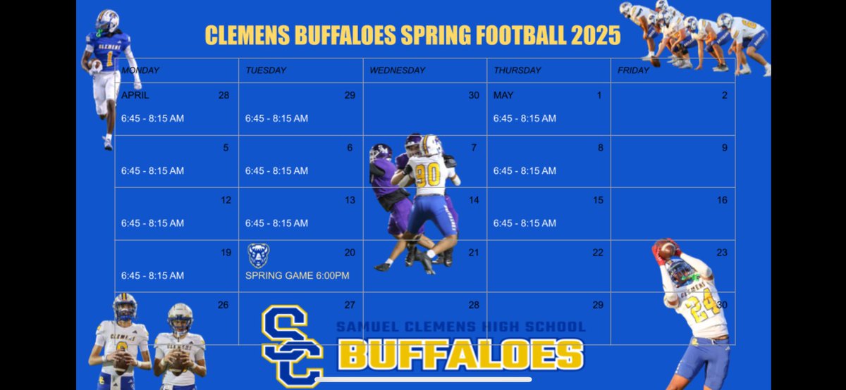 Clemens Football (@clemensbuffsfb) on Twitter photo 