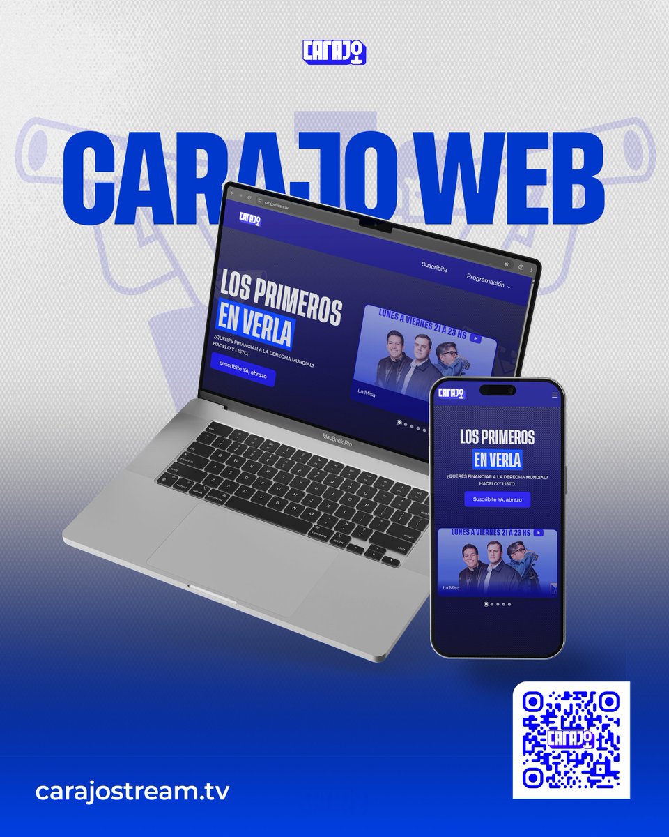 CarajoStream's tweet image. Queres financiar a la derecha mundial?
Hacelo y listo. Entra a nuestra página y suscribite.
CIAO MANDRIL