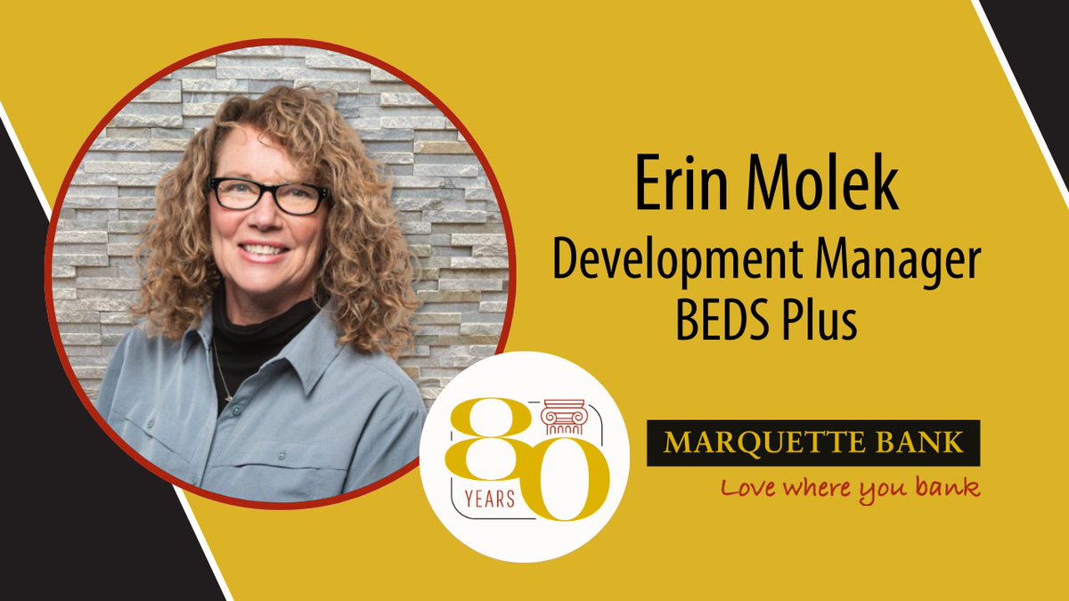 To <a href="/bedsplus/">BEDS Plus Care, Inc.</a>, Marquette Bank is more than just a funder, they're a neighbor, a helping hand, and a true believer in local solutions. Hear from Development Manager Erin Molek now >> youtu.be/UajIiE3bv0g
emarquettebank.com/80
#LoveWhereYouBank #80FacesOfMarquetteBank