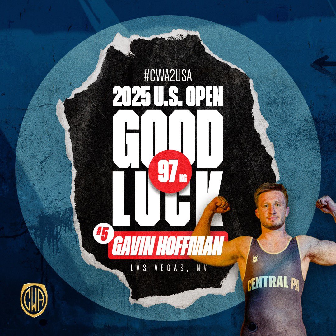 Championship Wrestling Association (@cwawrestle) on Twitter photo In October, <a href="/gavinhoffman_/">Gavin Hoffman</a> took the mat in CWA Showcase: Round 2.
This weekend he’s the 5 seed at the 2025 US Open in Vegas.
Best of luck, Gavin!
#CWA2USA #FolkstyleGonePro In October, <a href="/gavinhoffman_/">Gavin Hoffman</a> took the mat in CWA Showcase: Round 2.
This weekend he’s the 5 seed at the 2025 US Open in Vegas.
Best of luck, Gavin!
#CWA2USA #FolkstyleGonePro