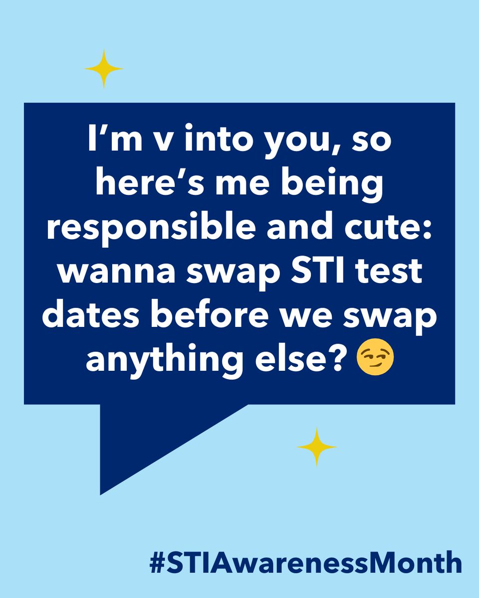 PPSouthAtlantic's tweet photo. Nervous to initiate a conversation about STI testing? Don’t worry—we’ve got some smooth convo starters to help you break the ice.

Once you’ve had an open conversation, take the next step. Schedule a STI test near you by visiting https://t.co/ugfWtKPJOR or calling 1-800-230-PLAN. https://t.co/AkgifeSJ16