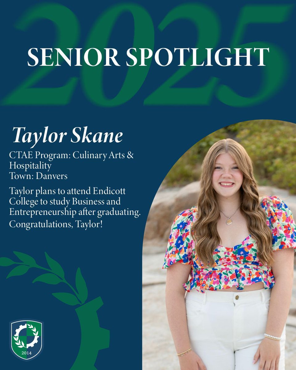Congratulations, Taylor!
Class of 2025: We want to celebrate your accomplishments and future plans! Submit your post-graduation plans through the Google Form linked here to be featured on our social media: forms.gle/Cs1pGcz6xs2fAy… 
#EssexTech #EssexTechClassof2025 #Classof2025