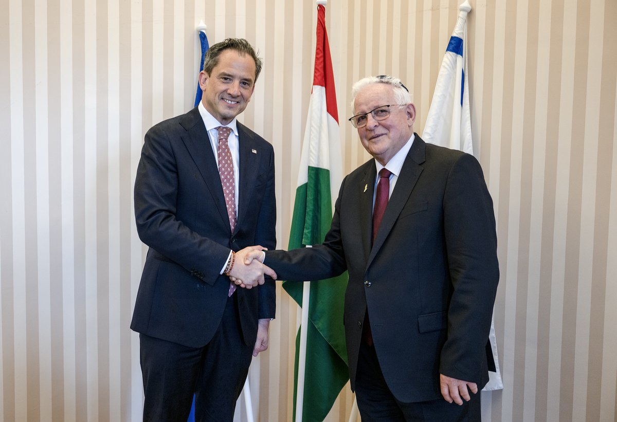 Honored to meet with Mazsihisz President Andor Grósz in Budapest’s 7th District during the U.S. National Days of Remembrance of Holocaust Victims. A powerful reminder of our shared responsibility to protect Jewish communities and confront antisemitism—always.
 
Never again.
