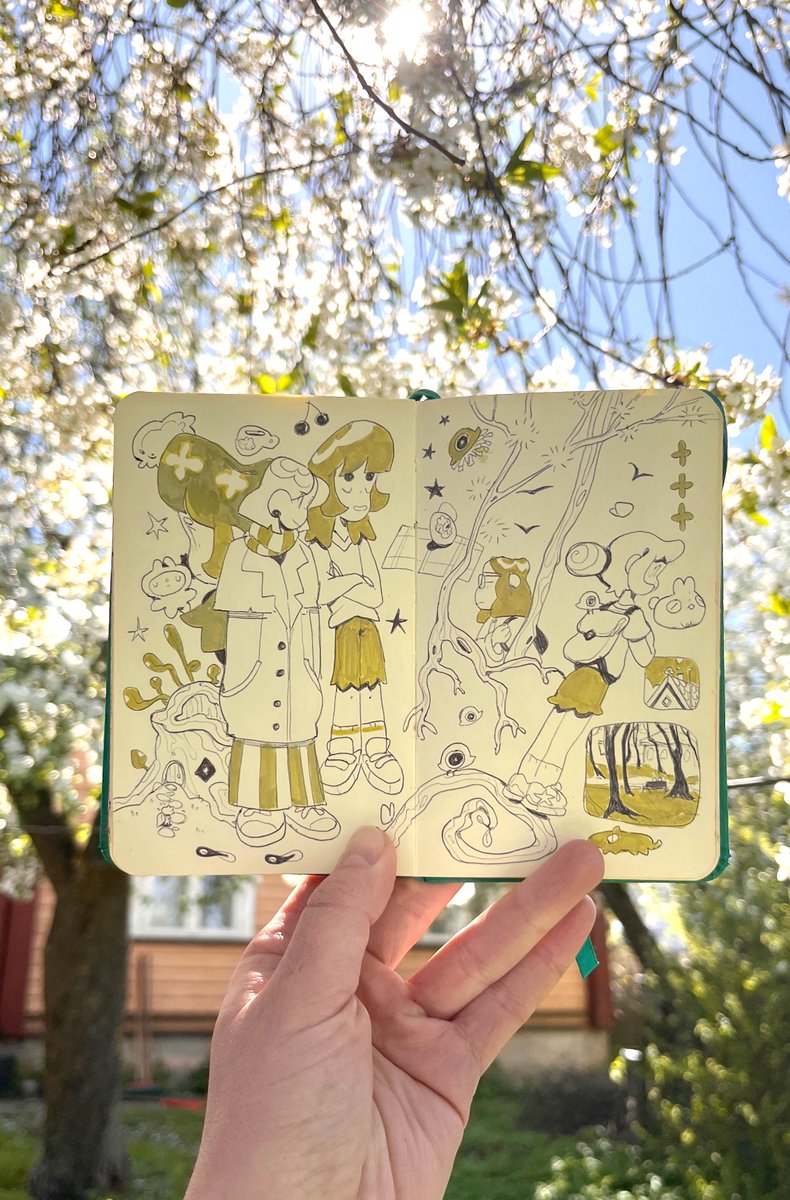 April Patreon sketchbook peek 😊