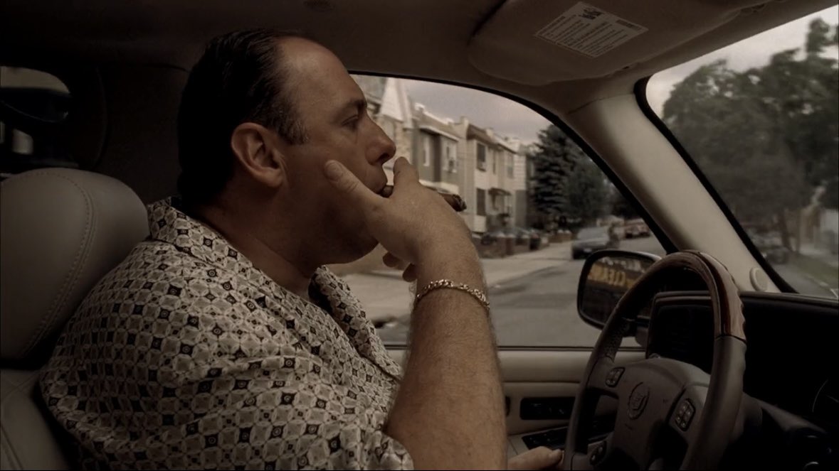 SopranosWorld's tweet image. Driving with the windows down and the music blasting when the weather is finally warming up