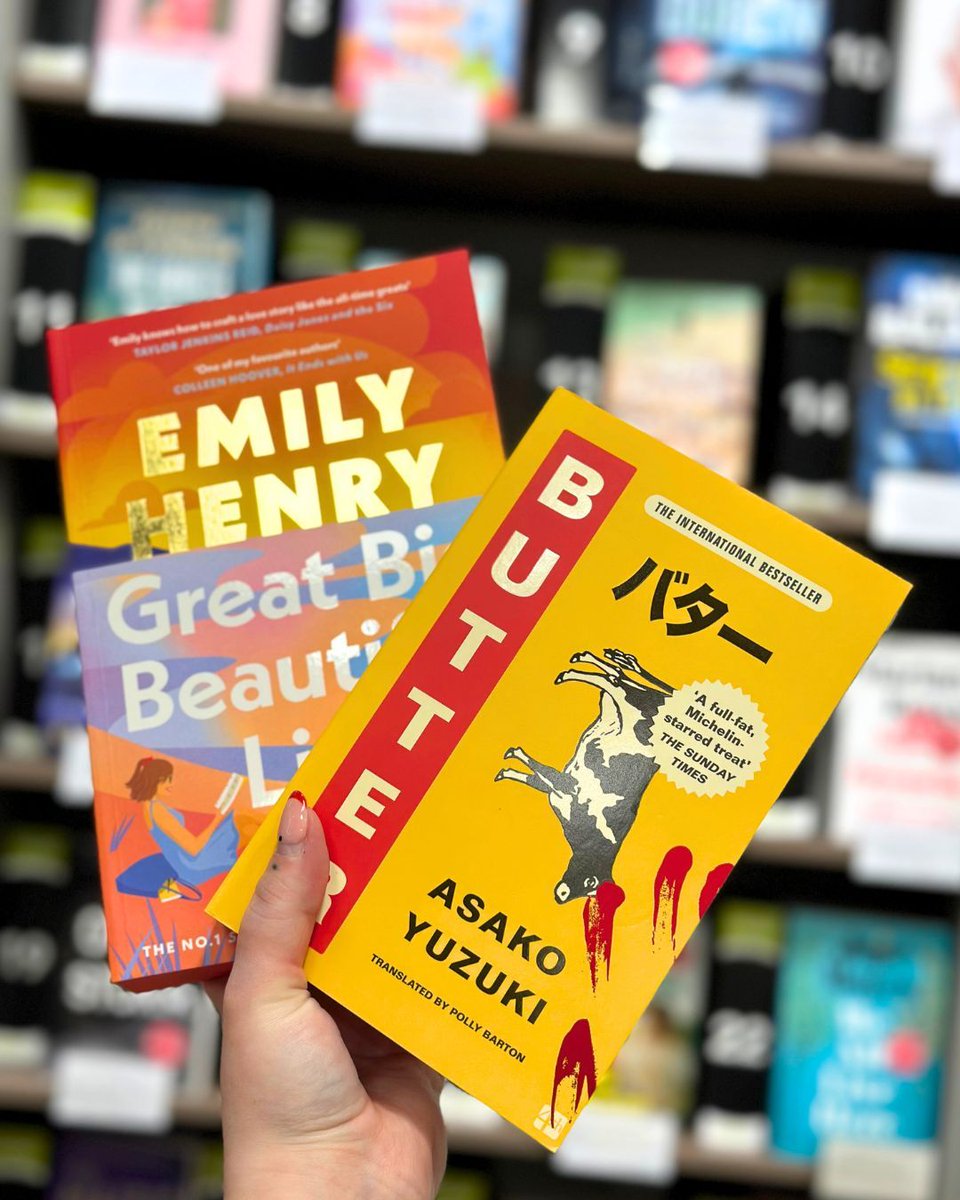 We’ve been spoiled this April with some seriously brilliant new releases! 😍📚

My TBR pile is officially side-eyeing me with envy... and honestly, I don’t blame it.

🌟 Butter by Asako Yuzuki – dark, addictive, and impossible to forget
💛 Great Big Beautiful Life by Emily Henry