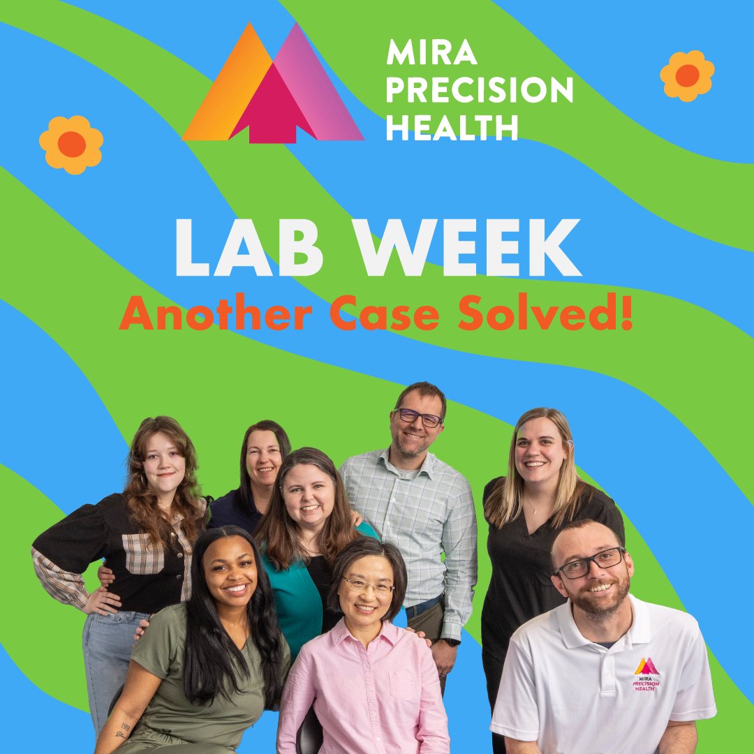 🙌 To our amazing Mira lab team: thanks for your dedication, brilliance &amp; solving genetic mysteries daily. You're the real MVPs! 🧬🔬 #LabWeek #PrecisionMedicine