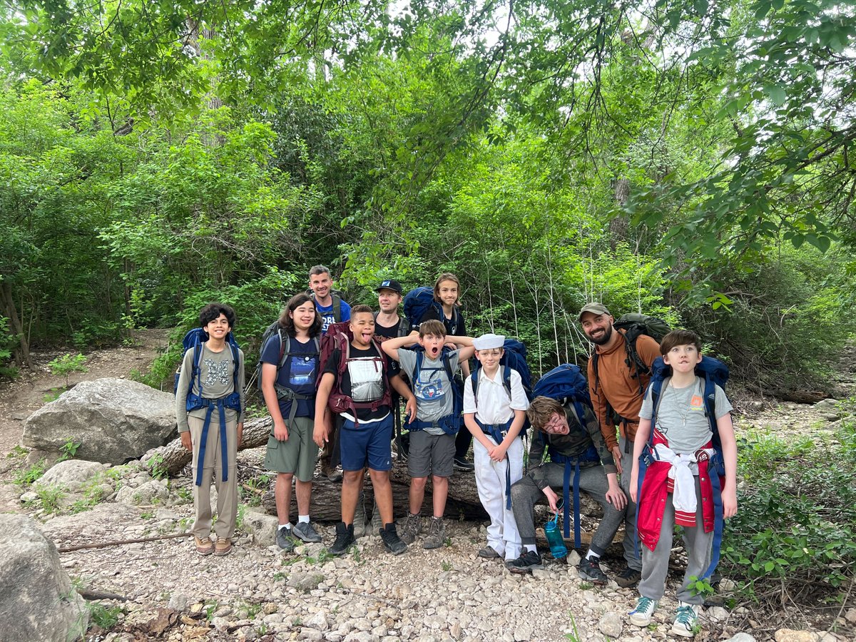 Happy Friday from our '30 gRizzly Bears Team! They enjoyed their April Saturday Challenge on the Violet Crown Trail on the Greenbelt 🥾 They're preparing for their Summer Wilderness Trip backpacking the Eagle Rock Loop in Arkansas! #exploreaustin #kidswhohike