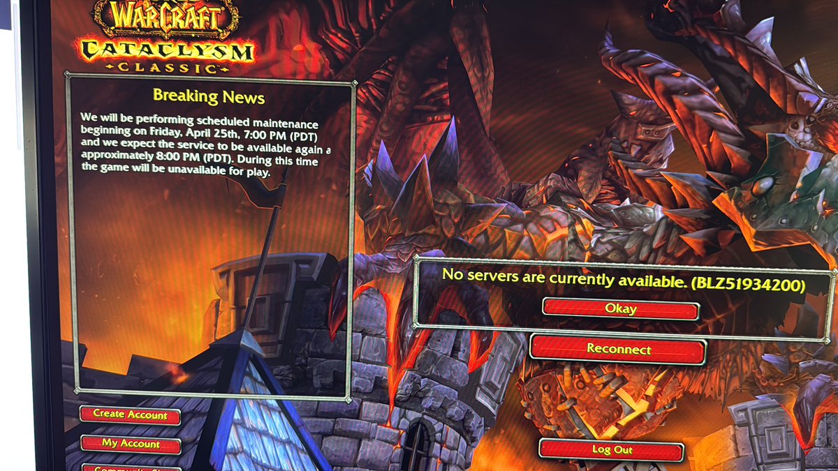 PatrickVescio's tweet photo. @BlizzardCS did you mean AM? https://t.co/87Xo4FItmH