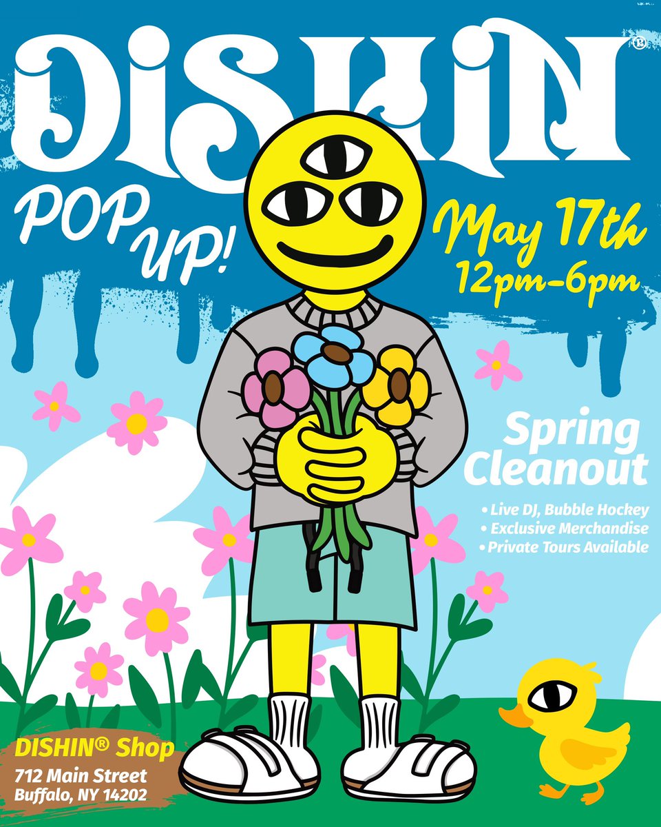 Buffalooooo! Join us for our DISHIN® Pop Up! on Saturday, May 17th for a Spring Cleanout event. We’re pulling pieces out that you’ve never seen before. Old samples, new samples, exclusive items, everything! Merch will be available on a first come, first served basic. 

We would