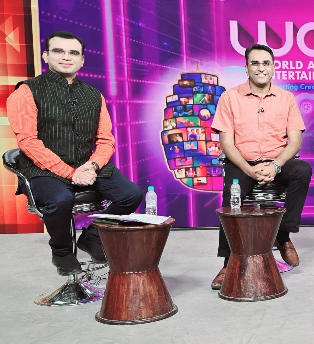 PR4uOfficial's tweet photo. @ddrajasthantv के चर्चित शो "एजेंडा" की रिकॉर्डिंग के दौरान। @VidhayakINDIA के संपादक प्रवीण जाखड़, वरिष्ठ पत्रकार विशाल सूर्यकांत जी, फ़िल्म निर्माता-निर्देशक विवेक शर्मा जी और दूरदर्शन के एंकर विकास सोनी जी के साथ Waves Summit 2025 पर सार्थक चर्चा।

#createinindia #WAVESummit https://t.co/3e6vB0y8j7