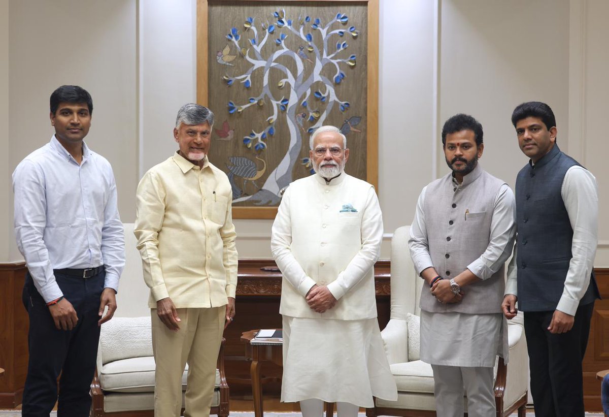 Amaravati is restarting. The construction for our Praja Rajadhani will resume soon, renewing hope and marking a historic milestone in our state's journey to a prosperous future. Today, on behalf of the people of Andhra Pradesh, I extended a warm invitation to Hon’ble PM Shri