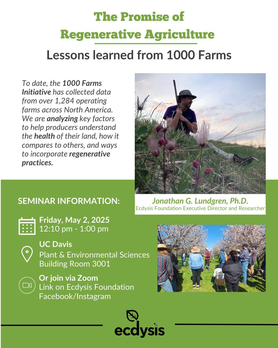 Calling all CA farmers and those interested in the potential of our food system to affect planetary problems, while putting money back in farmers’ pockets. Please come to UC Davis on May 2!
