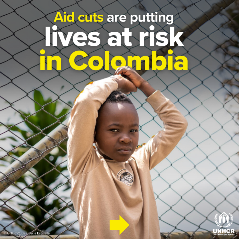 Refugees's tweet photo. Colombia is facing its largest internal displacement crisis on record, yet funding cuts to international aid are leaving the most vulnerable without support.

You can help make a difference: https://t.co/HdQx9xaebJ