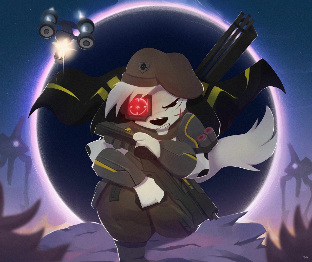 GhostWolf1988's tweet photo. Commission art belongs to amazing artist @DaudDalmata!

Viper Commando Akira in Helldivers is always ready to bringthousands of flamming bullets at these squid alien scums!

For Viper Commandos and Super Earth!
#101DalmatianStreet #101DSseason2 #Save101DalmatianStreet #Disney #DisneyPlus #Helldivers2 #Commission