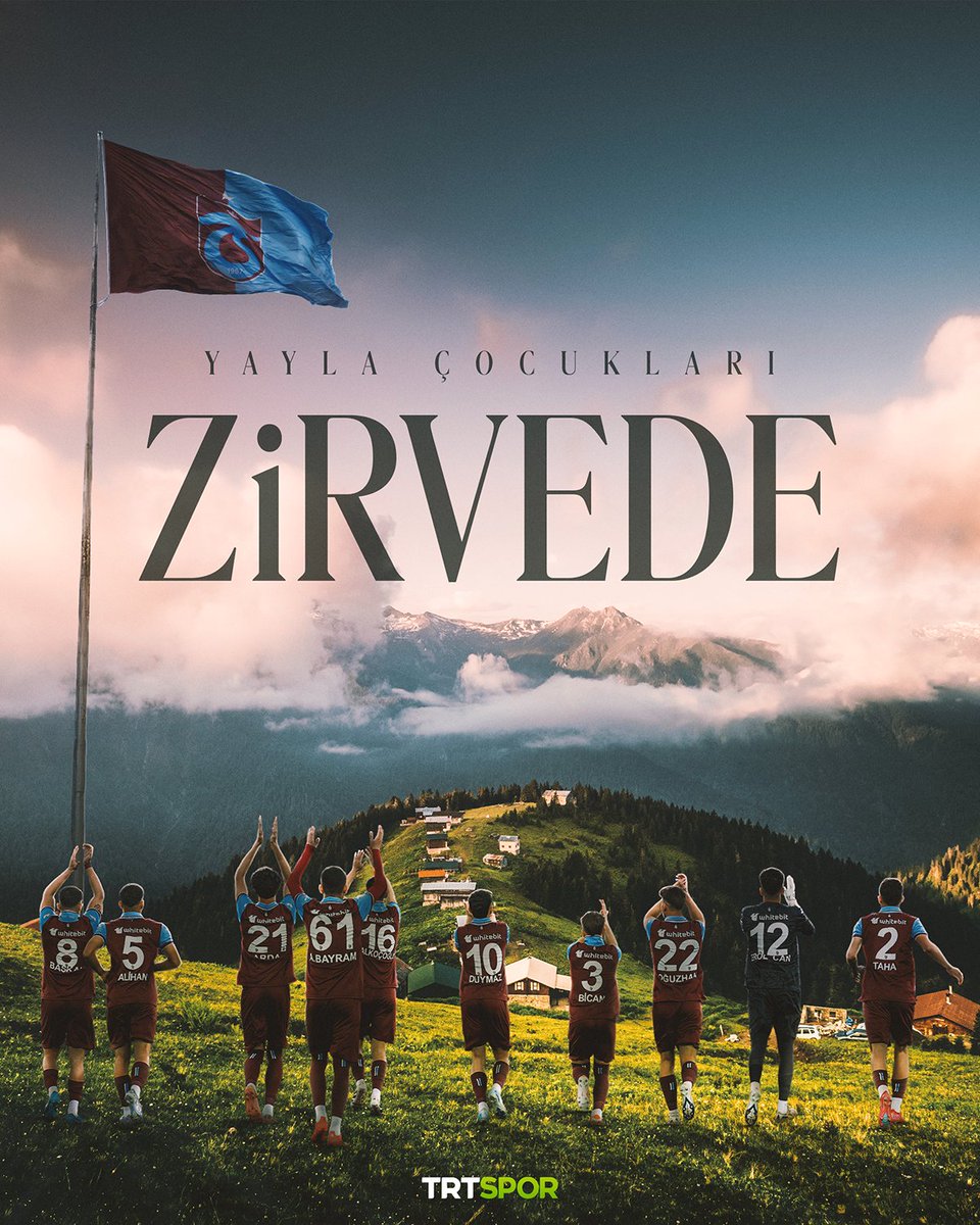 Trabzonspor U19 Finalde. Tebrikler çocuklar.  Bu tarihi başarıyı TRTSPOR yöremizi anlatan görsel ile paylaşmış.