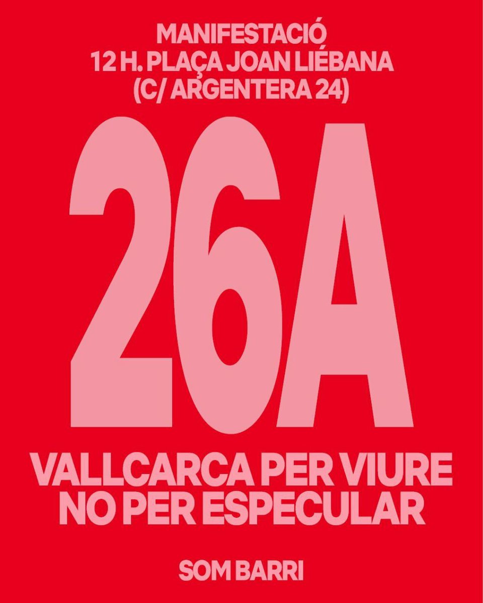 Sindicat Habitatge Socialista de Catalunya (@sindicathabsc) on Twitter photo 🔵 Des de <a href="/HabitatgeVKK/">Sindicat d'Habitatge de Vallcarca</a> i <a href="/AVallcarca/">Associació Veïnal Som Barri</a> estan treballant des de fa temps per a integrar a una dinàmica de lluita als barraquistes.
Aquesta és una problemàtica d'habitatge especialment invisibilitzada.
Demà serem presents en la manifestació donant tot el nostre suport! 🔵 Des de <a href="/HabitatgeVKK/">Sindicat d'Habitatge de Vallcarca</a> i <a href="/AVallcarca/">Associació Veïnal Som Barri</a> estan treballant des de fa temps per a integrar a una dinàmica de lluita als barraquistes.
Aquesta és una problemàtica d'habitatge especialment invisibilitzada.
Demà serem presents en la manifestació donant tot el nostre suport!
