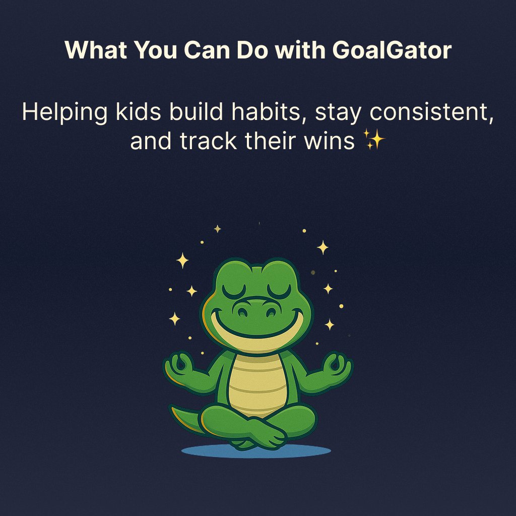 goal_gator's tweet image. Helping kids build better habits doesn’t have to be a struggle 🐊✨
Here’s how @goal_gator  makes routines fun, consistent, and kid-led 👇