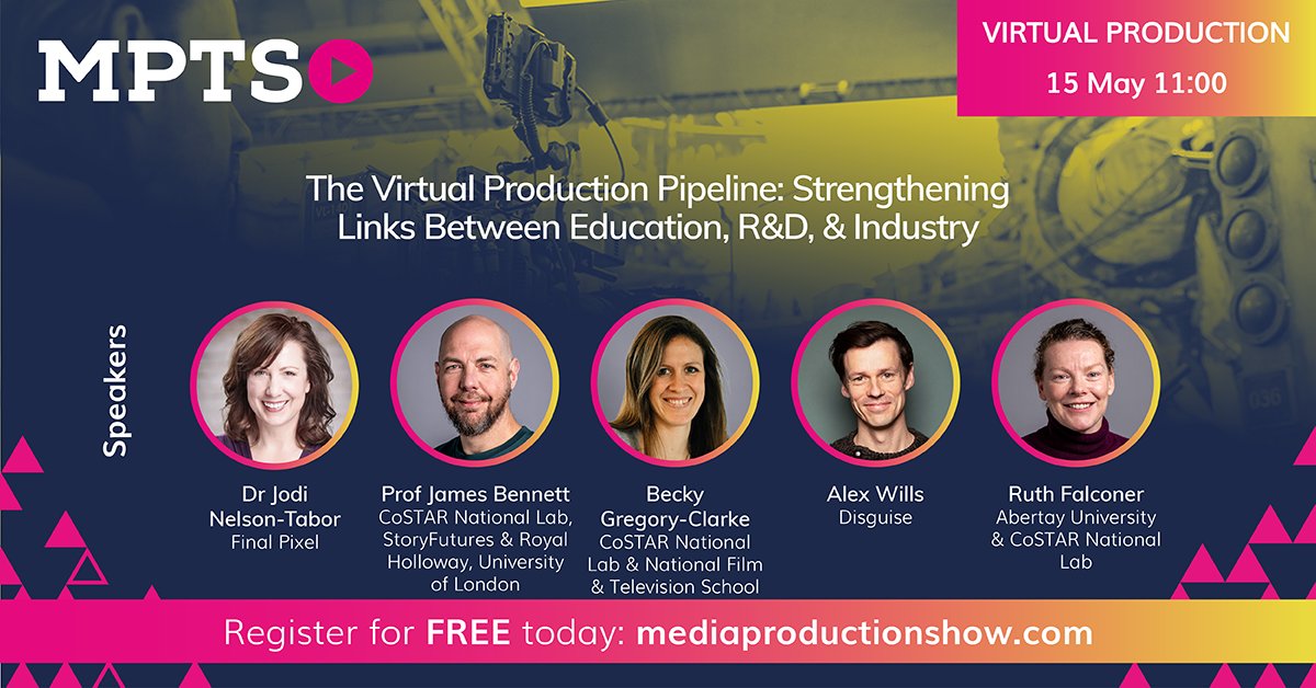 MPTS (@mediaprodshow) on Twitter photo Virtual production is moving fast โ but are #education, R&D and industry moving together?
This session brings together pioneers from CoSTAR, <a href="/AbertayUni/">Abertay University</a> , <a href="/NFTSFilmTV/">National Film and Television School</a> and beyond to explore how we build a truly #futureready #talent #pipeline.
From hands-on #training to Virtual production is moving fast โ but are #education, R&D and industry moving together?
This session brings together pioneers from CoSTAR, <a href="/AbertayUni/">Abertay University</a> , <a href="/NFTSFilmTV/">National Film and Television School</a> and beyond to explore how we build a truly #futureready #talent #pipeline.
From hands-on #training to
