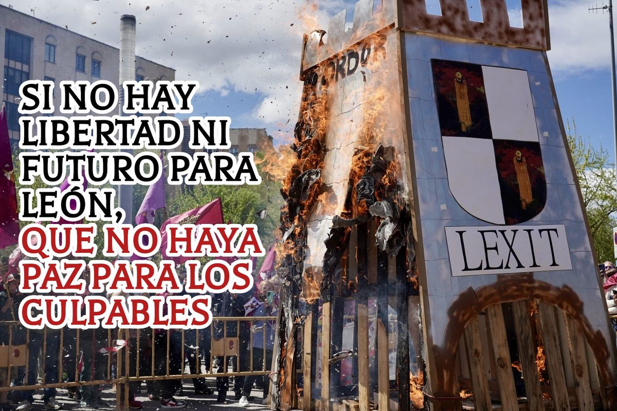 ILegionense's tweet image. Si no hay libertad ni futuro para León, que no haya paz para los culpables 🔥
#LexitYa #LeónSinCastilla #AutonomíaLeonesa #PaísLeonés