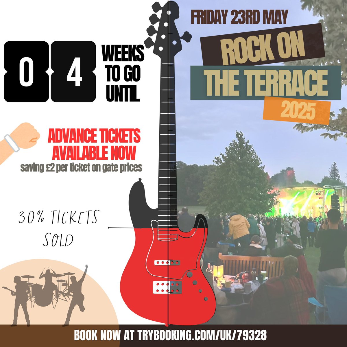 The 4 week countdown is on! Leading Queen tribute ‘Flash’ are headlining, supported by some amazing Trent talent 🎸🤘🏻