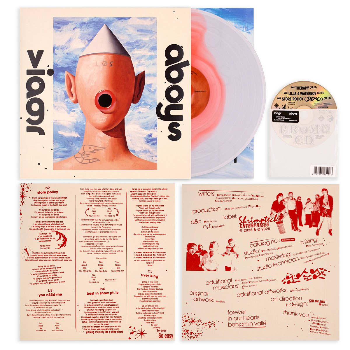 Rough Trade (@roughtrade) on Twitter photo Swedish punk veterans <a href="/ViagraBoys/">viagr aboys</a> return for album four.
Available on Rough Trade Exclusive transparent pink and white vinyl with a two-sided insert + bonus CD. Limited. Cop it whilst it's hot.
roughtrade.com/product/viagra… Swedish punk veterans <a href="/ViagraBoys/">viagr aboys</a> return for album four.
Available on Rough Trade Exclusive transparent pink and white vinyl with a two-sided insert + bonus CD. Limited. Cop it whilst it's hot.
roughtrade.com/product/viagra…