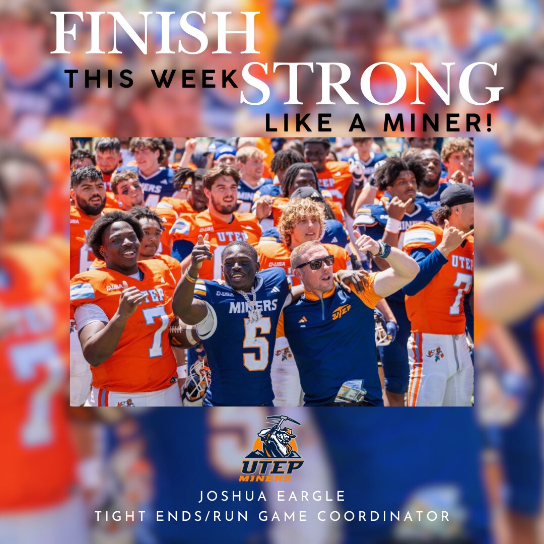 Joshua Eargle (@joshuaeargle) on Twitter photo There’s NEVER a better time to put in WORK than RIGHT NOW!!!!
<a href="/UTEPFB/">UTEP Football</a>
#PicksUp | #WinTheWest There’s NEVER a better time to put in WORK than RIGHT NOW!!!!
<a href="/UTEPFB/">UTEP Football</a>
#PicksUp | #WinTheWest