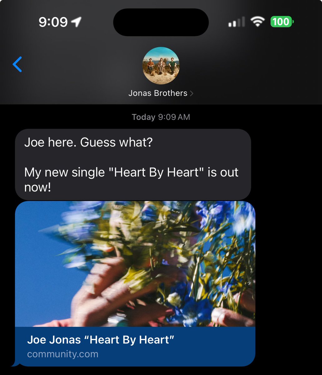 Lindsey (@wethelindsey) on Twitter photo Getting a text from <a href="/jonasbrothers/">Jonas Brothers</a> <a href="/joejonas/">J O E J O N A S</a> about the new song I’ve been listening to is a great way to start a Friday! 💛 Getting a text from <a href="/jonasbrothers/">Jonas Brothers</a> <a href="/joejonas/">J O E J O N A S</a> about the new song I’ve been listening to is a great way to start a Friday! 💛