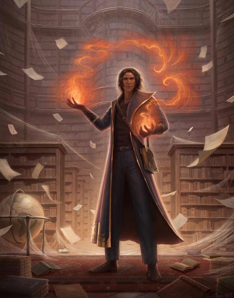 Book cover illustration I created for Magus Reborn! 🔥