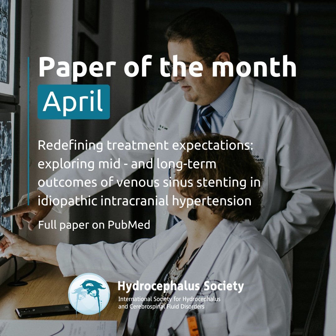 📑Paper of the month! 
This retrospective study assessed long-term outcomes of venous sinus stenting (VSS) in 178 adults with medically-refractory idiopathic intracranial hypertension (IIH) and ≥3 months follow-up.
Read full paper here: 
pubmed.ncbi.nlm.nih.gov/38453459/
#research