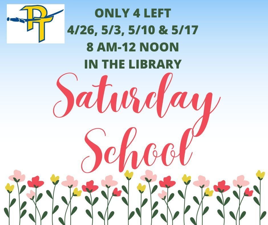 Saturday School information.