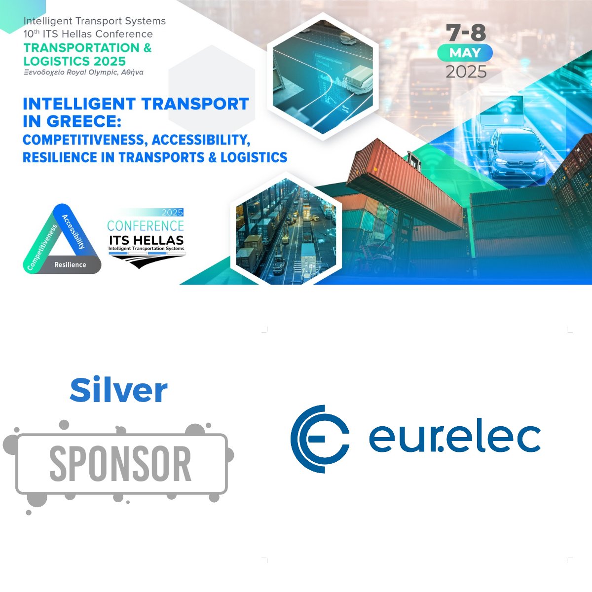 Η EUR.ELEC συμμετέχει ως Ασημένιος Χορηγός στο #ITSHellas2025!
Λύσεις ITS, C-ITS &amp; EV Charging για έξυπνη και βιώσιμη κινητικότητα από το 1995.
Δωρεάν εγγραφή: its-hellas.gr/2025/registrat…

7–8 Μαΐου | Royal Olympic, Αθήνα

#SmartMobility #EVCharging