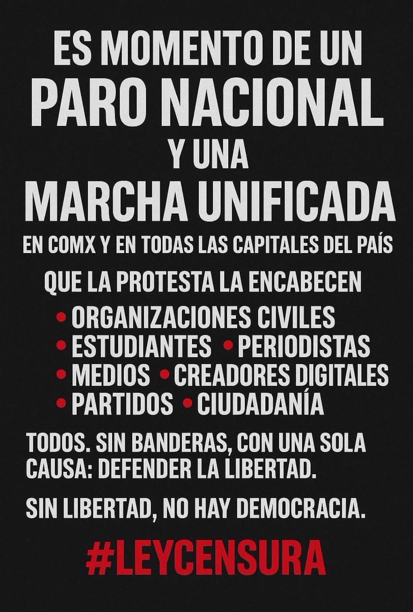 PYvonne74's tweet image. #LeyCensura