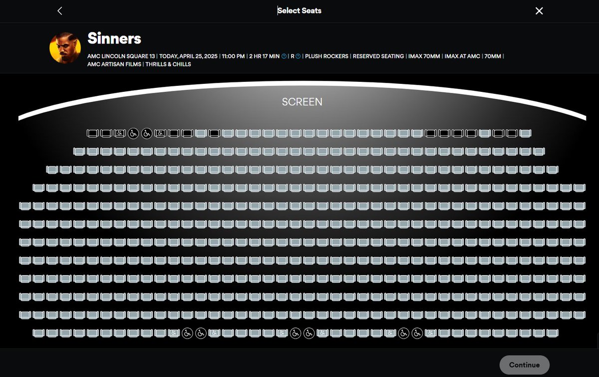 MehulRRao's tweet image. #AMC $AMC - #SinnersMovie will be number 1 movie this weekend too with anywhere between $60 - $80 million. All together expecting $130 mil for box office this weekend. I will share other Sinners theaters later too. 🔥🔥🔥
@AMCTheatres @CEOAdam @SinnersMovie