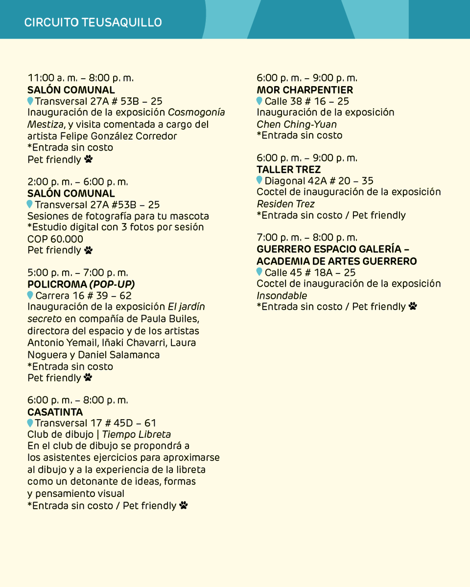 Programa ARTBO tweet media