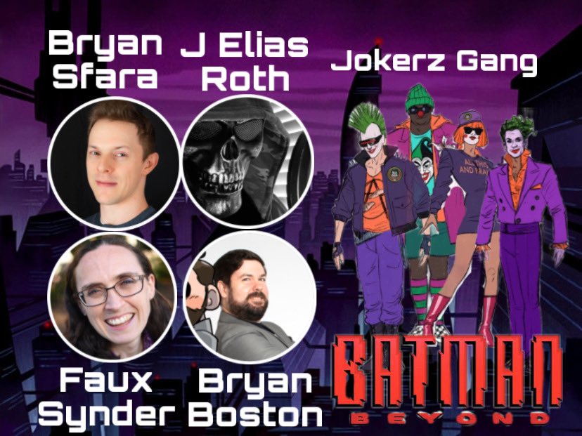 Bryan Sfara (<a href="/SfaraVO/">Bryan Sfara | Voice Actor 🎙️</a>), J Elias Roth, Faux Synder (<a href="/FauxSynderVA/">Faux- VA and Vtuber 🌈🦊</a>) and Bryan Boston (<a href="/BryanBoston10/">BryanBoston</a>) as the Jokerz Gang!