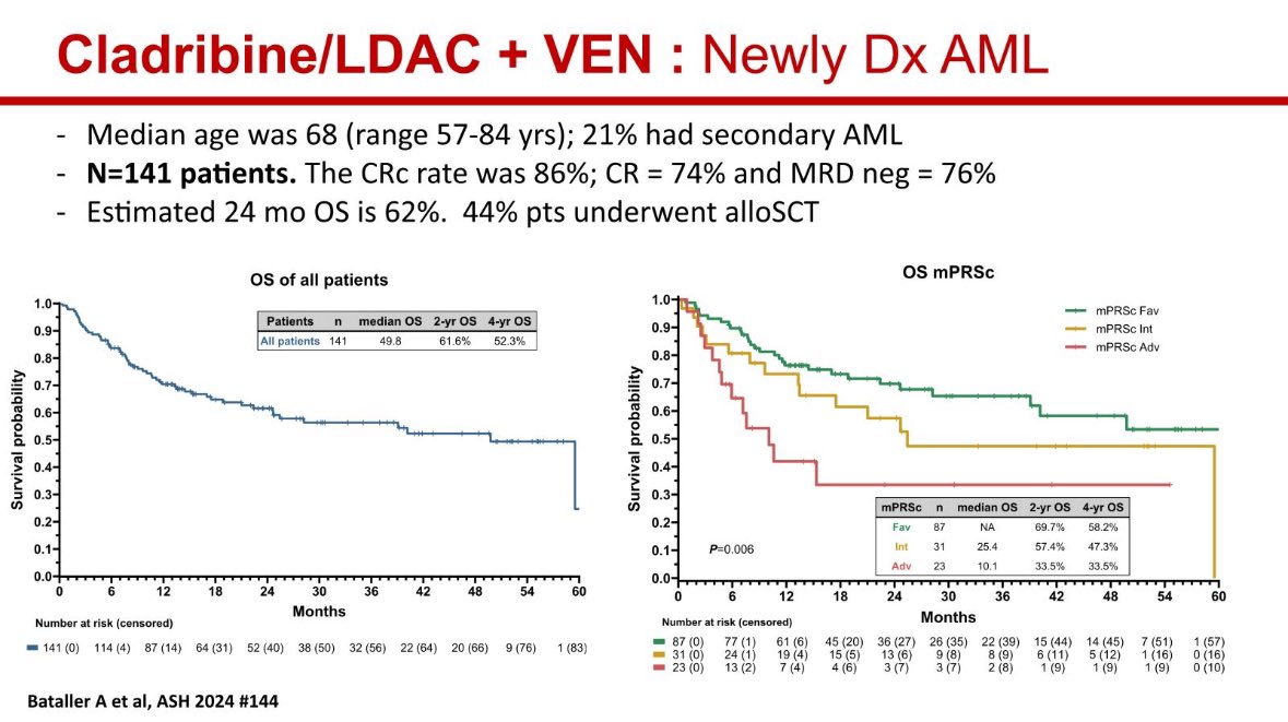 DiNardo: Clad+Ven+LDAC or Flu potential solution for monocytic/RAS mutant Ven resistant AML clones?

#ASH24 <a href="/ASH_hematology/">ASH</a>