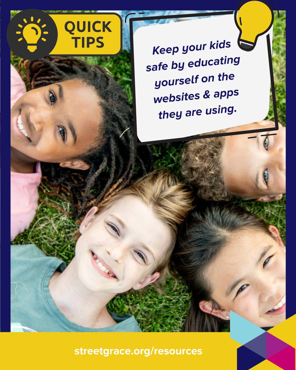Fight back against online predators. Educate yourself and empower your kids to stay safe online. Need Resources? streetgrace.org/resources

We're here to help! Share this post with other parents, guardians, educators, and advocates! 

#streetgrace #onlinesafety #digitalparenting