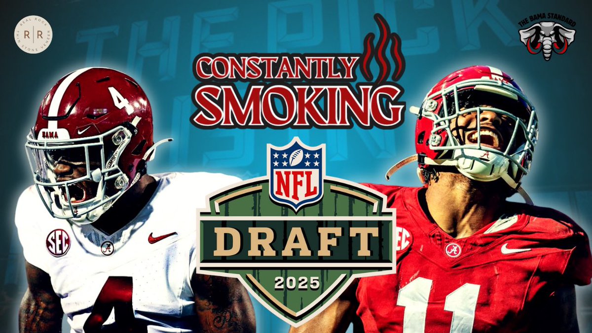 Constantly Smoking: Alabama Players in the 2025 NFL Draft: Big Boards &amp; ... youtube.com/live/ovqJUfMXo… via <a href="/YouTube/">YouTube</a>