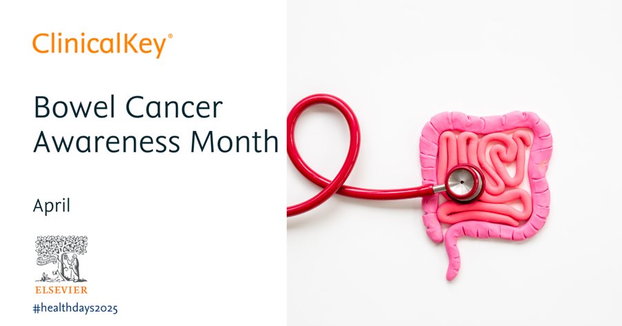 Empowering healthcare professionals this #BowelCancerAwarenessMonth
<a href="/ClinicalKey/">Elsevier | ClinicalKey</a> offers evidence-based resources to support informed decision-making in #bowelcancer care. Log in via <a href="/OpenAthens/">OpenAthens</a> for full-text articles, guidelines, drug information and more:
clinicalkey.com/#!/search/Bowe…