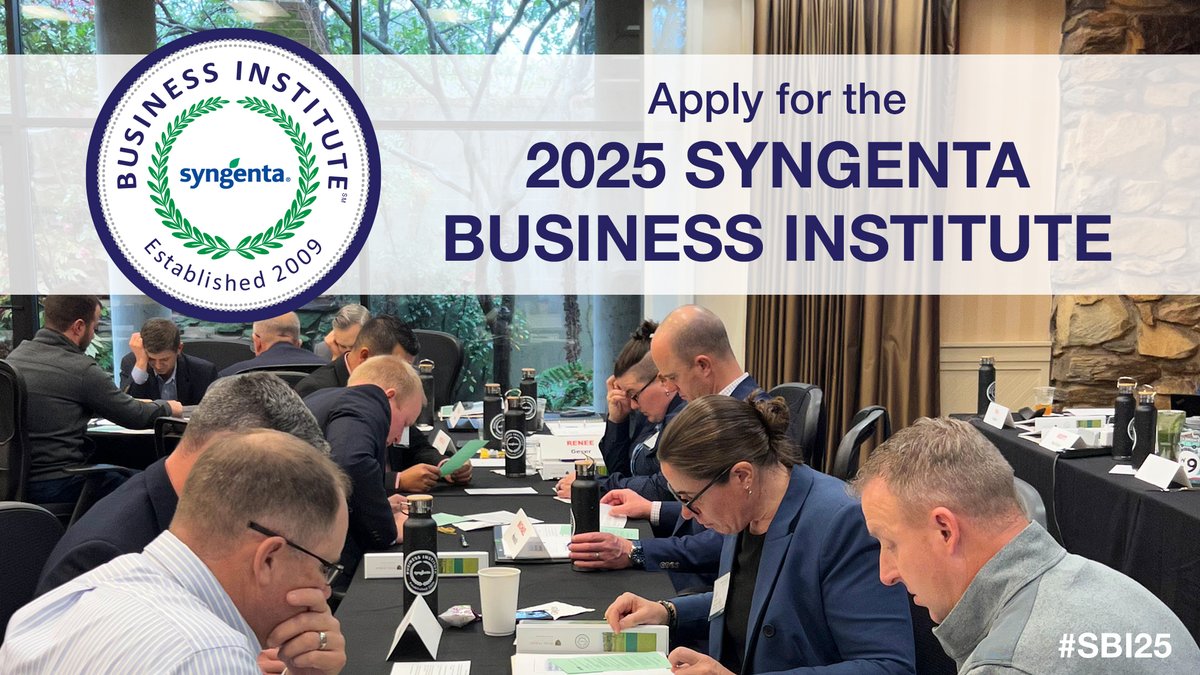 Applications are now OPEN for the 2025 Syngenta Business Institute!

Ready to sharpen your skills in negotiation, decision-making and more? Take your leadership to the next level at #SBI25.

📌 Must be a current #GT365 participant
🗓️ Deadline: Aug. 11
👉 Apply now: