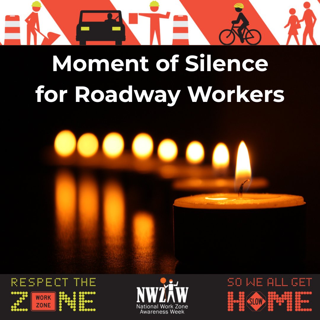 SpaceCoastTPO's tweet image. 🦺 Today, we pause for a Moment of Silence to honor the lives lost in work zones due to preventable crashes. As part of #NationalWorkZoneAwarenessWeek, we remember the roadway workers who didn’t make it home—and we recommit to making our roads safer for everyone. 🕯 #VisionZero