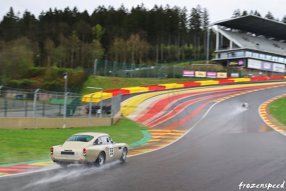 Not a garage queen!

Loved seeing this fantastic DB5 out on track in tough conditions.