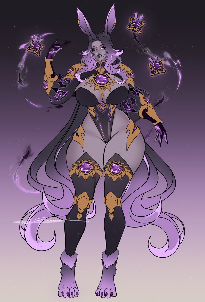 New adoptable auction🐰
⚡️Rabbit Thunder Arcanist⚡️

❗️She's available for pre-order by DM❗️
(Her Pre-order includes nude and special extra form for normal and for nude, commercial use, psd, small changes allowed)