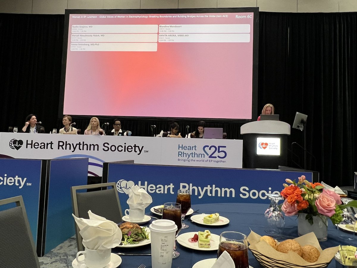 Kamala Tamirisa MD (@ktamirisamd) on Twitter photo #HRS2025
#womeninEP luncheon
Incredible faculty!
Dr Ken Ellenbogen
<a href="/ubgreen2/">Ulrika B-Green</a>
Dr Aarti Dalaal
<a href="/EzzeddineMD/">Fatima Ezzeddine</a>
<a href="/EmmaSvennberg/">Emma Svennberg</a>
Dr Vanita Arora
And more!!
#EPeeps #HRS2025
#womeninEP luncheon
Incredible faculty!
Dr Ken Ellenbogen
<a href="/ubgreen2/">Ulrika B-Green</a>
Dr Aarti Dalaal
<a href="/EzzeddineMD/">Fatima Ezzeddine</a>
<a href="/EmmaSvennberg/">Emma Svennberg</a>
Dr Vanita Arora
And more!!
#EPeeps