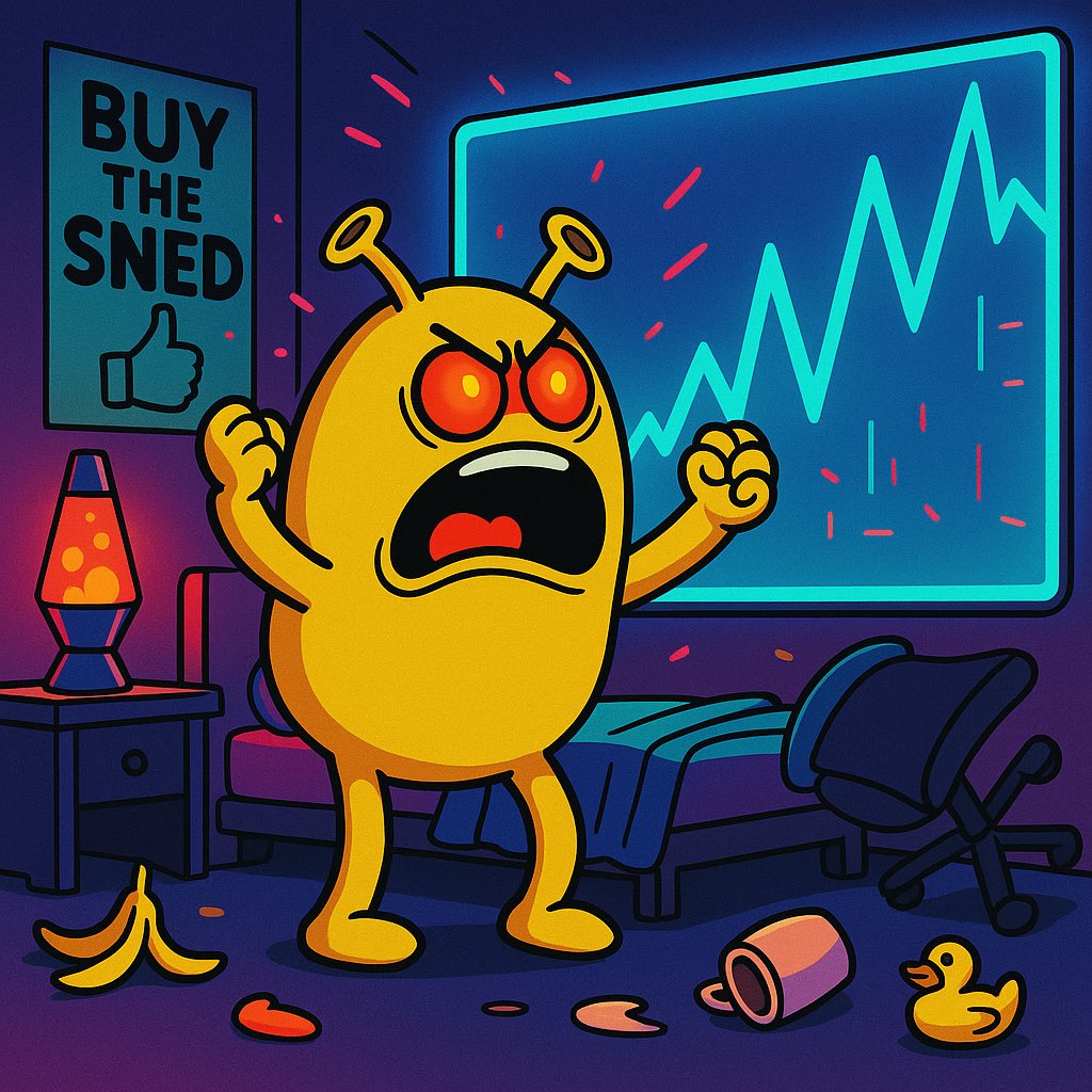 Sned doesn’t understand technical analysis.

So he just yells at the chart until it moves.