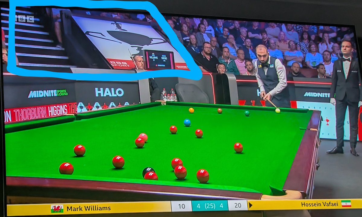 Jonathan Davies (@bigjon1981) on Twitter photo This seems like a lot of dead space. Does anyone know why there's a big cover/box behind the players seats? Also, the steps look really wide. Probably losing 20 seats or more per table. #careless <a href="/Exsnookerpro/">Clabbs 🏴</a> <a href="/RobJF24/">Rob Francis</a> #WorldSnookerChampionship This seems like a lot of dead space. Does anyone know why there's a big cover/box behind the players seats? Also, the steps look really wide. Probably losing 20 seats or more per table. #careless <a href="/Exsnookerpro/">Clabbs 🏴</a> <a href="/RobJF24/">Rob Francis</a> #WorldSnookerChampionship
